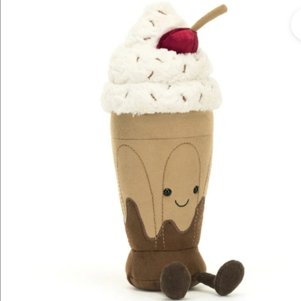 Jellycat Amuseables Marin Chocolate Milkshake 10.6x2.8x2.8" BNWT Authentic